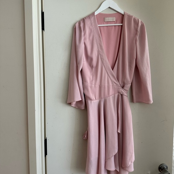 KEEPSAKE The Label Pink Wrap Mini Dress - Picture 4 of 6